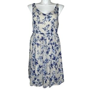Torrid Floral Blue and White Summer Dress 2X